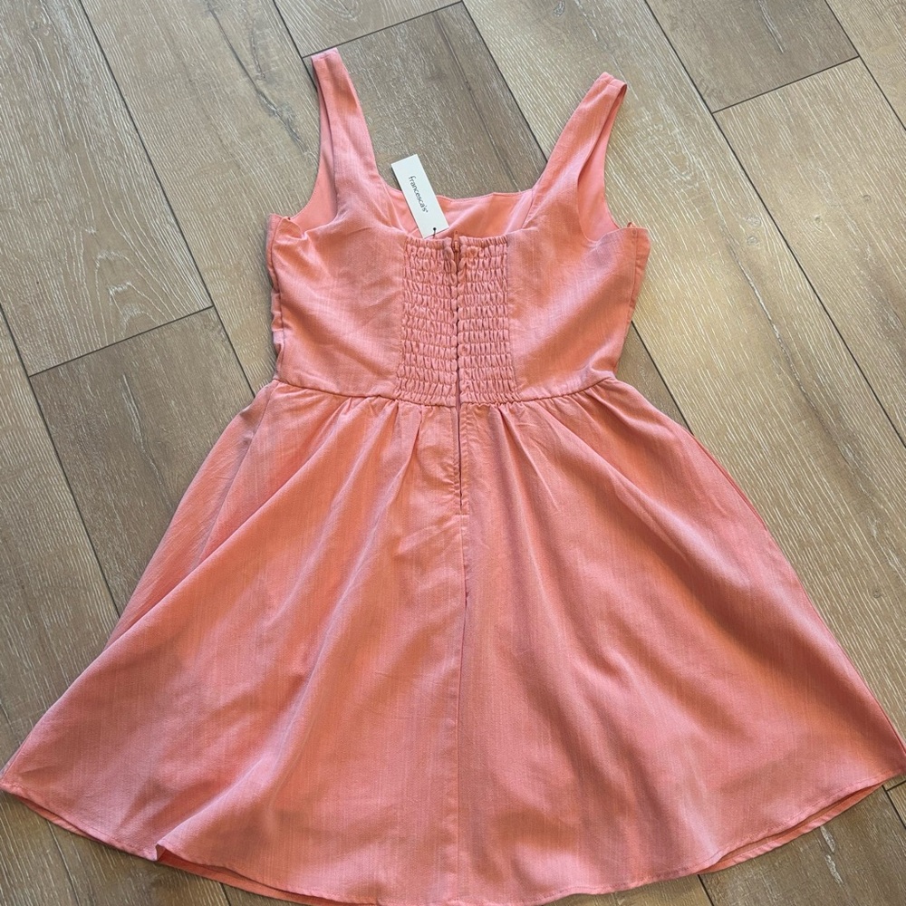 NWT Mi Ami for Francesca’s Peach Fit & Flare Dress - Size M - Picture 5 of 7